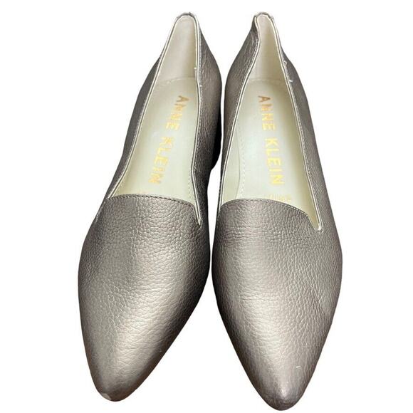 Anne Klein Kimbra Womens Leather Pointed Toe Block Heel Pumps Shoes sz 6.5 M - Picture 6 of 16